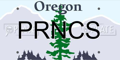 PRNCS Oregon License Plate