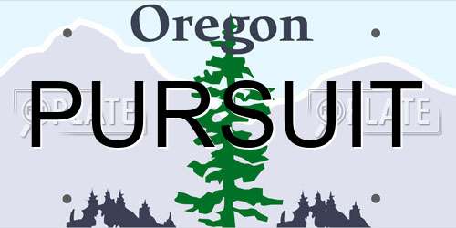 PURSUIT Oregon License Plate
