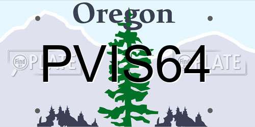 PVIS64 Oregon License Plate