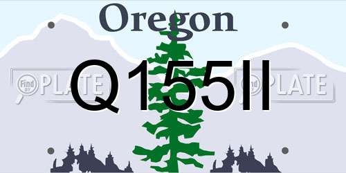 Q155II Oregon License Plate