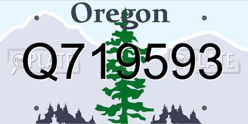 Q719593 Oregon License Plate