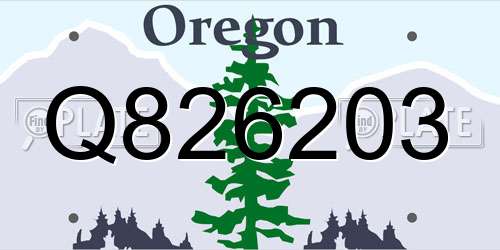 Q826203 Oregon License Plate