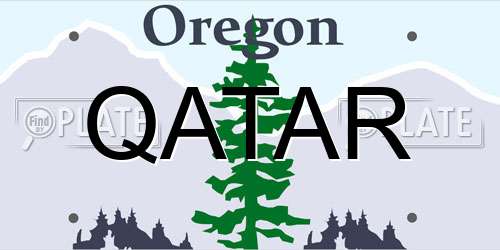 QATAR Oregon License Plate