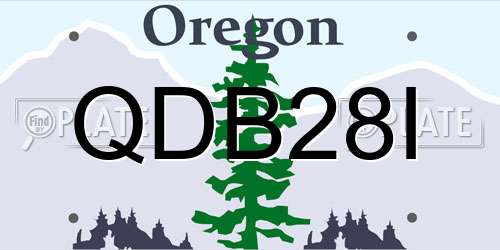 QDB28I Oregon License Plate