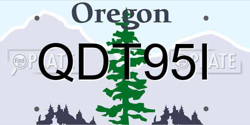 QDT95I Oregon License Plate