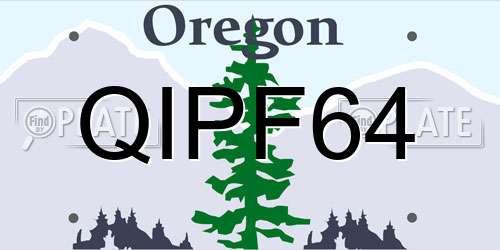 QIPF64 Oregon License Plate