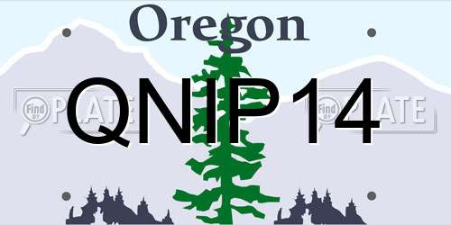QNIP14 Oregon License Plate