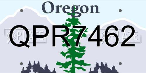 QPR7462 Oregon License Plate