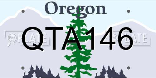 QTA146 Oregon License Plate