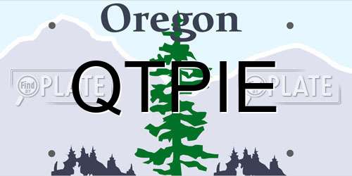 QTPIE Oregon License Plate