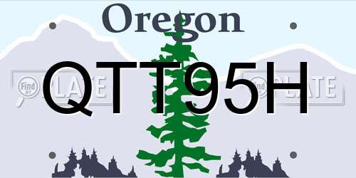 QTT95H Oregon License Plate
