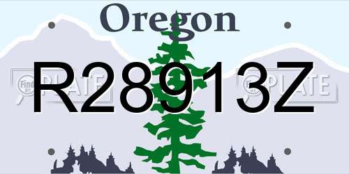 R28913Z Oregon License Plate