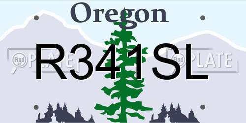 R341SL Oregon License Plate