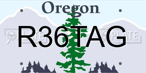 R36TAG Oregon License Plate