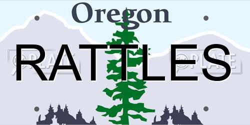 RATTLES Oregon License Plate