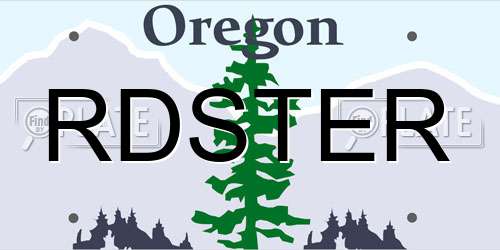 RDSTER Oregon License Plate
