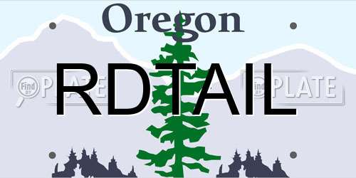 RDTAIL Oregon License Plate