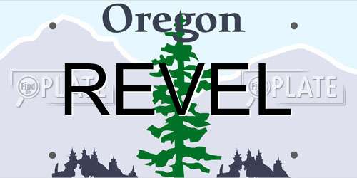 REVEL Oregon License Plate