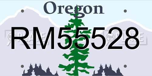 RM55528 Oregon License Plate