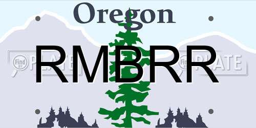 RMBRR Oregon License Plate