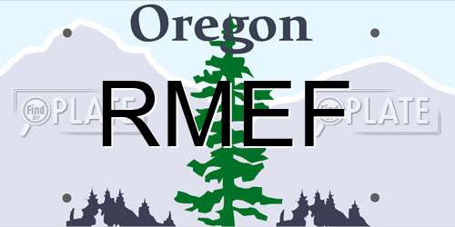RMEF Oregon License Plate