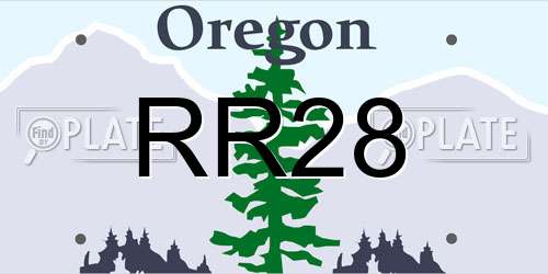 RR28 Oregon License Plate