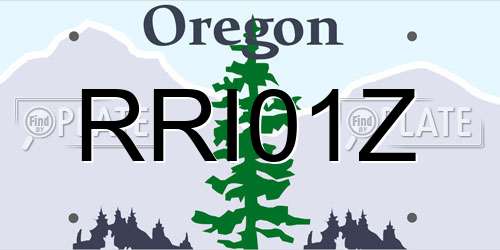 RRI01Z Oregon License Plate