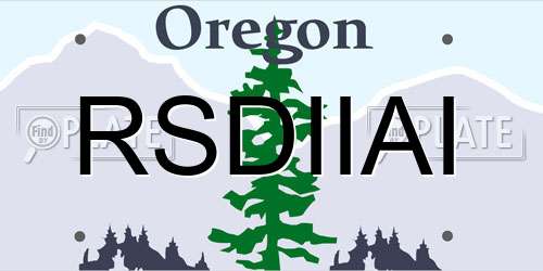 RSDIIAI Oregon License Plate