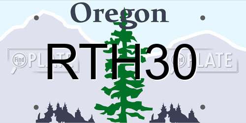 RTH30 Oregon License Plate