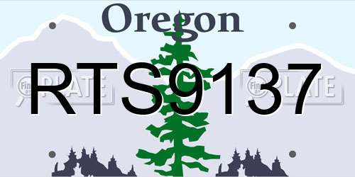 RTS9137 Oregon License Plate