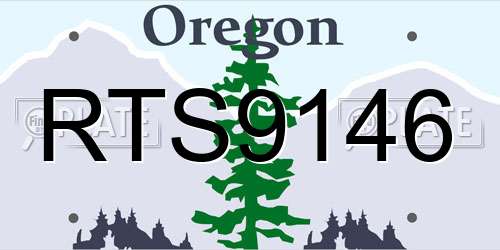 RTS9146 Oregon License Plate