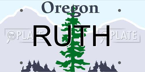 RUTH Oregon License Plate