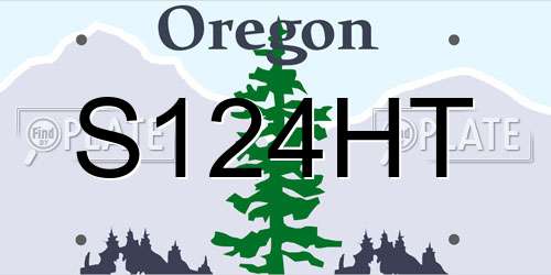 S124HT Oregon License Plate