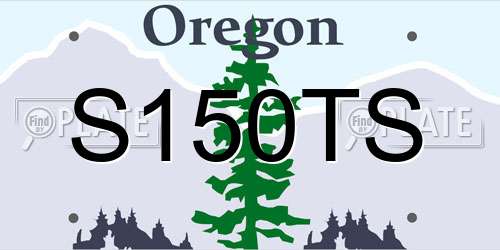 S150TS Oregon License Plate