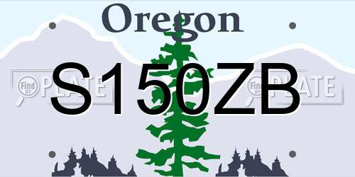 S150ZB Oregon License Plate