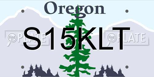 S15KLT Oregon License Plate