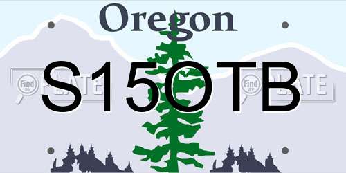 S15OTB Oregon License Plate