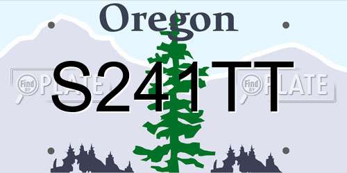 S241TT Oregon License Plate
