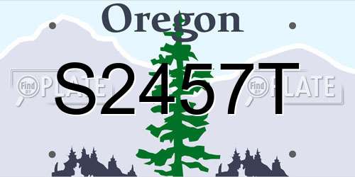 S2457T Oregon License Plate