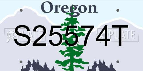 S25574T Oregon License Plate