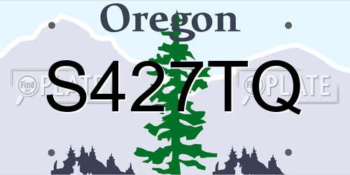 S427TQ Oregon License Plate