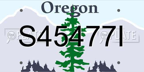 S45477I Oregon License Plate