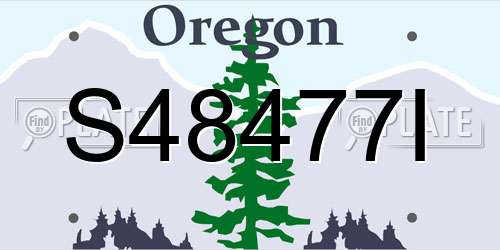 S48477I Oregon License Plate