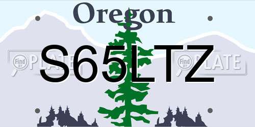 S65LTZ Oregon License Plate