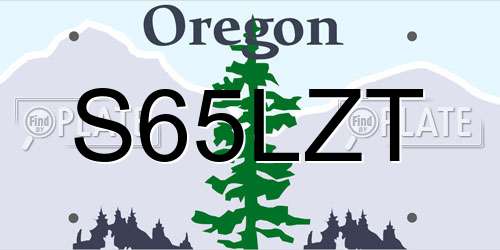 S65LZT Oregon License Plate