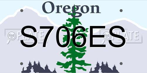 S706ES Oregon License Plate