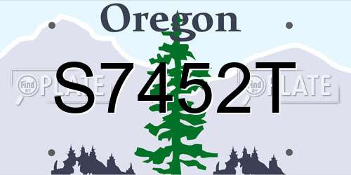 S7452T Oregon License Plate