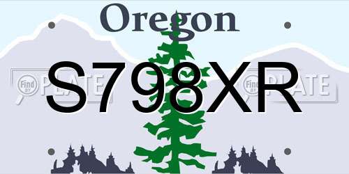 S798XR Oregon License Plate