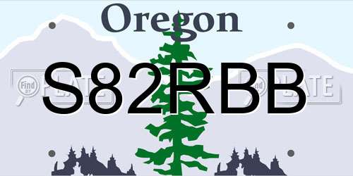 S82RBB Oregon License Plate