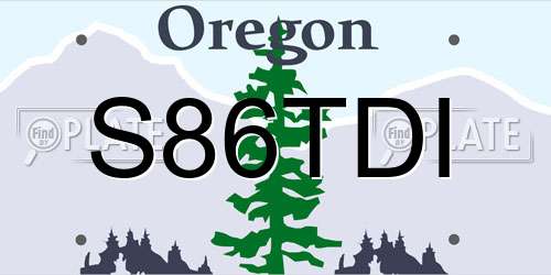 S86TDI Oregon License Plate